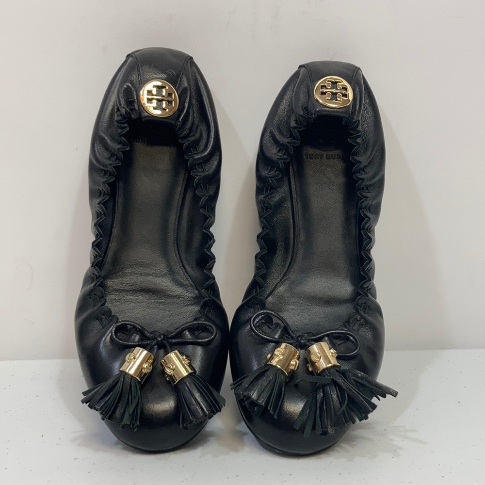 Women’s Tory Burch Reese Mestiso tassel flats. Sz 7.